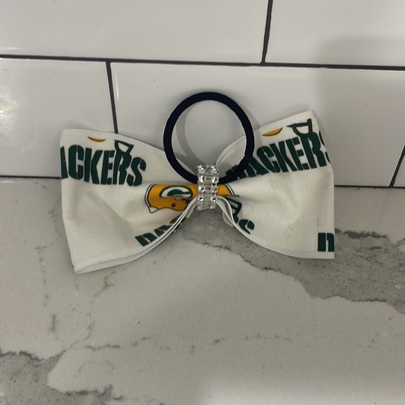 Green Bay Packers Cheer Bow/ Hair Bow - Picture 3 of 4